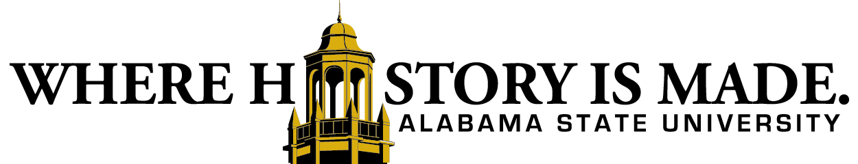 Alabama State University seal.